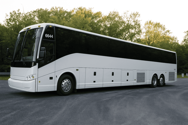 exterior of Buena Park Coach Bus Service coach bus