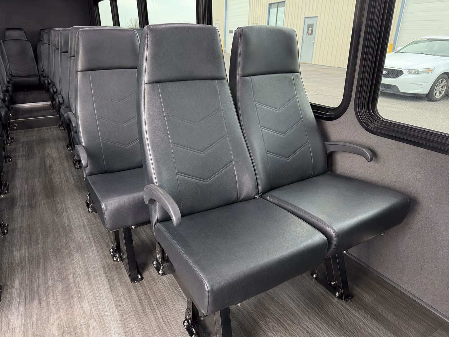 buena park 15 passenger minibus inside