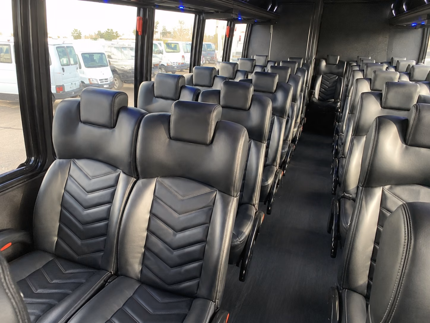 buena park 15 passenger minibus interior