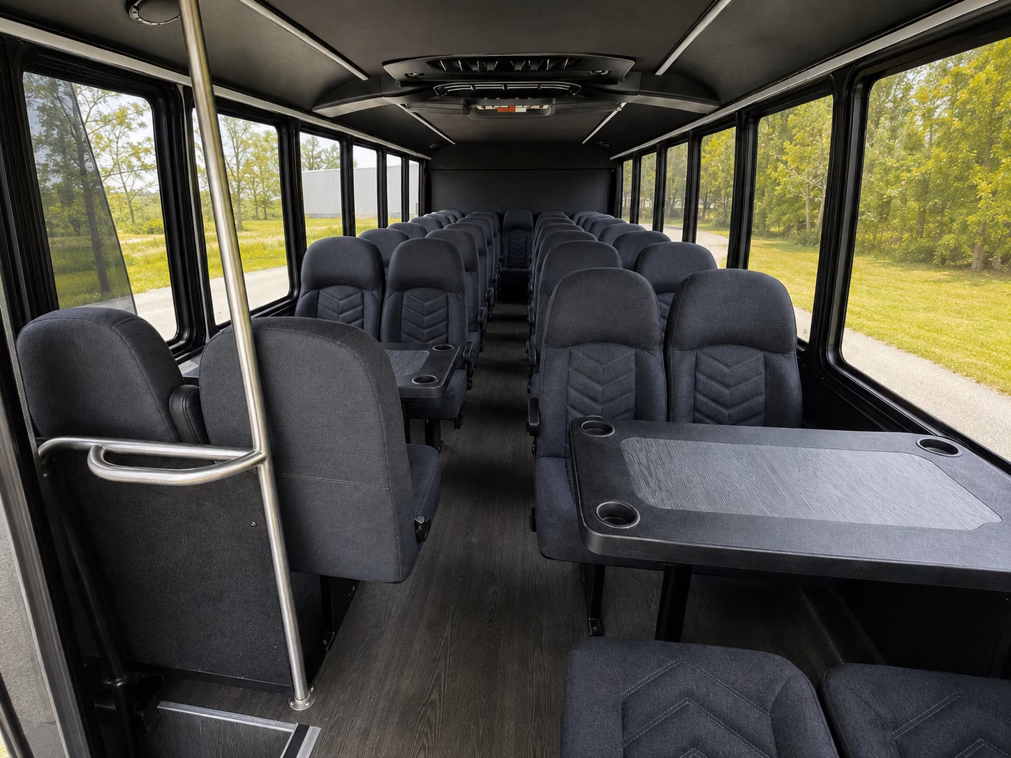 buena park 18 passenger minibus inside