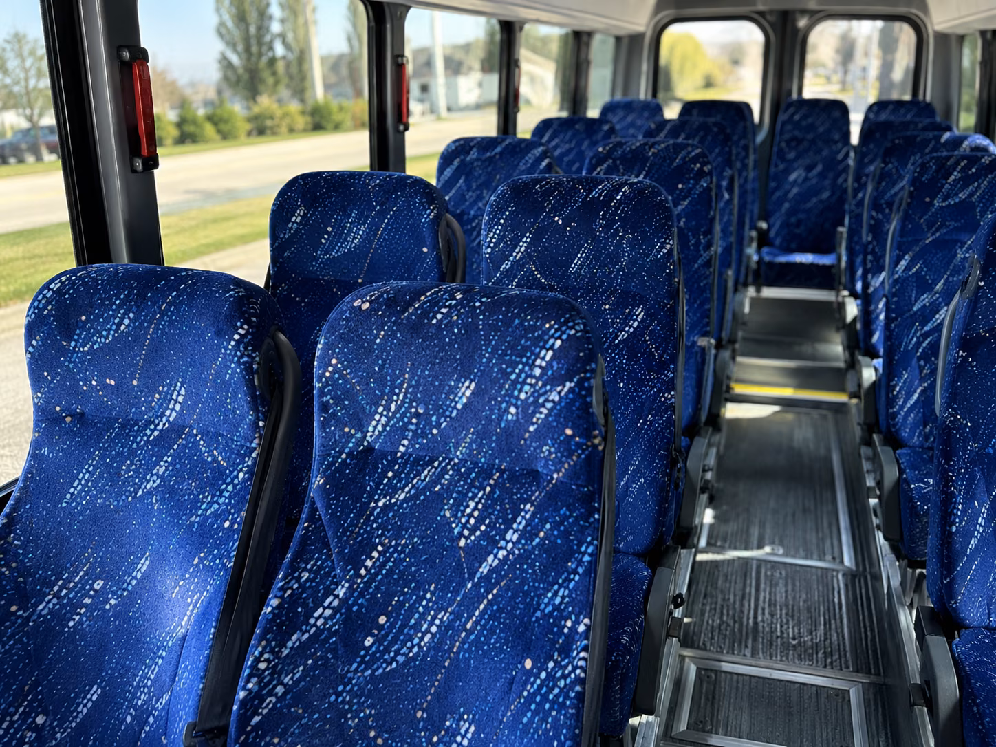 buena park 18 passenger minibus interior