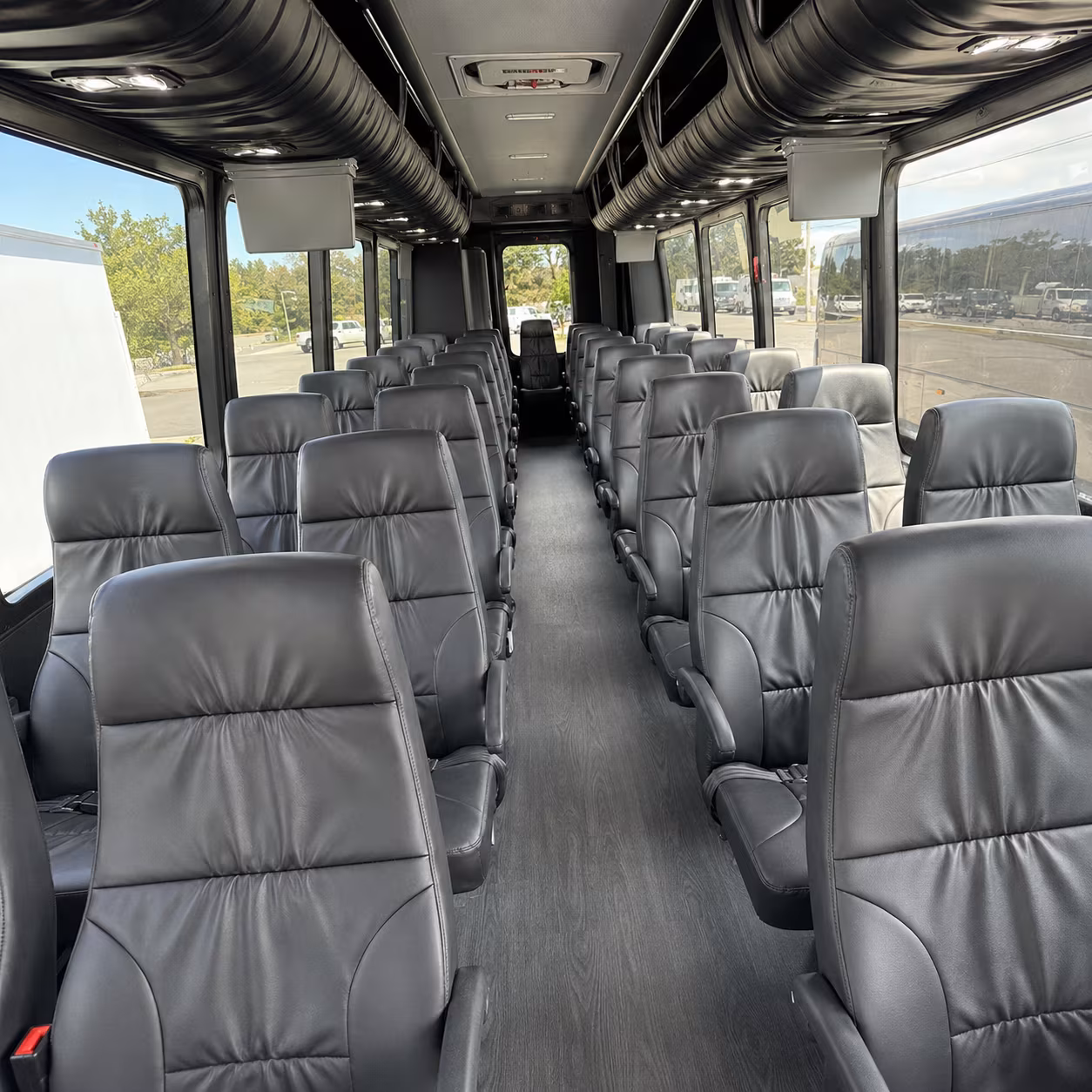 buena park 28 passenger minibus inside