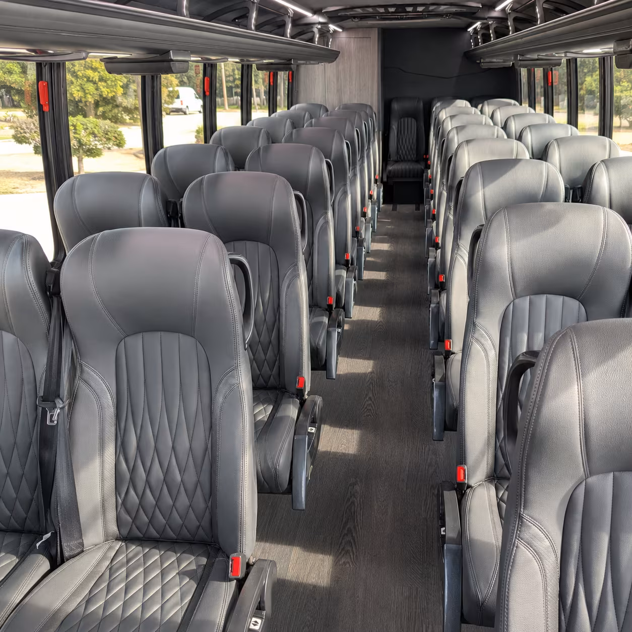 buena park 30 passenger minibus interior