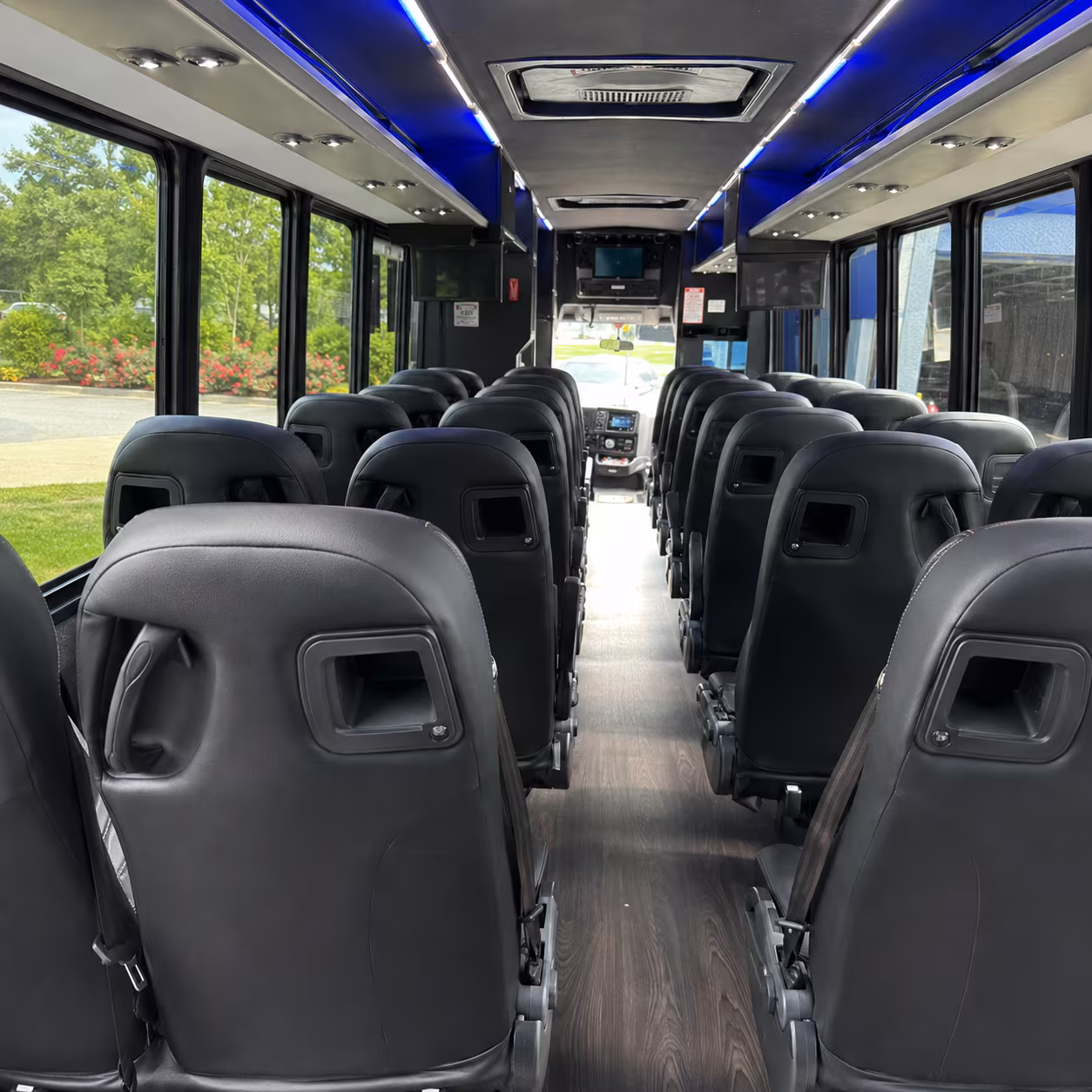 buena park 35 passenger minibus interior