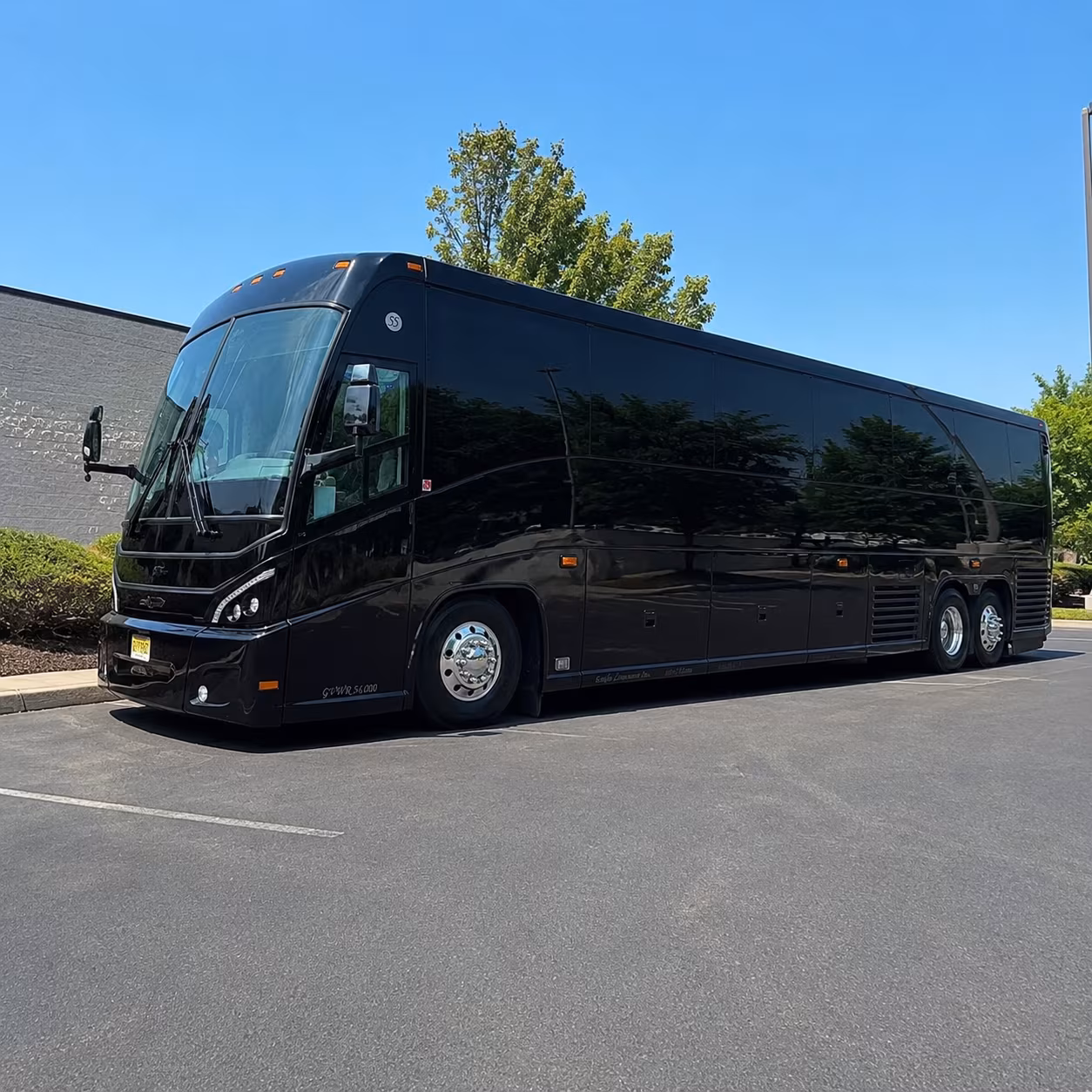 buena park 56 passenger charter bus