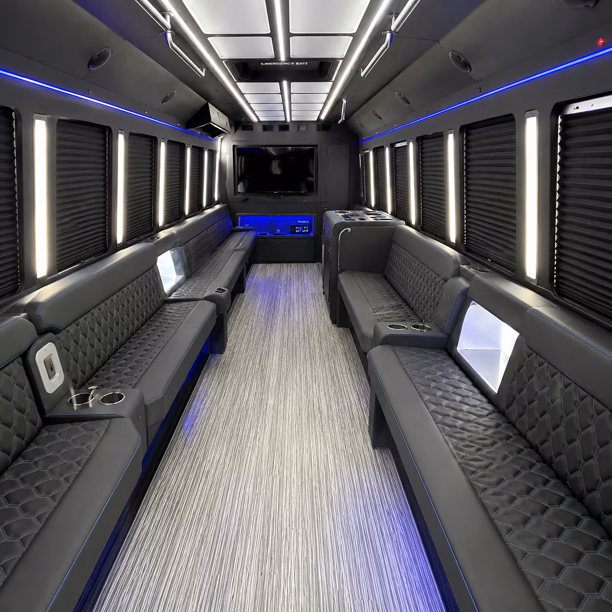 buena park party bus interior