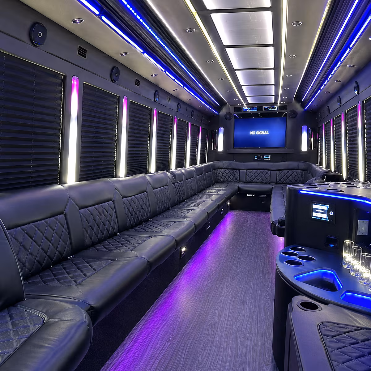 buena park party bus rental interior