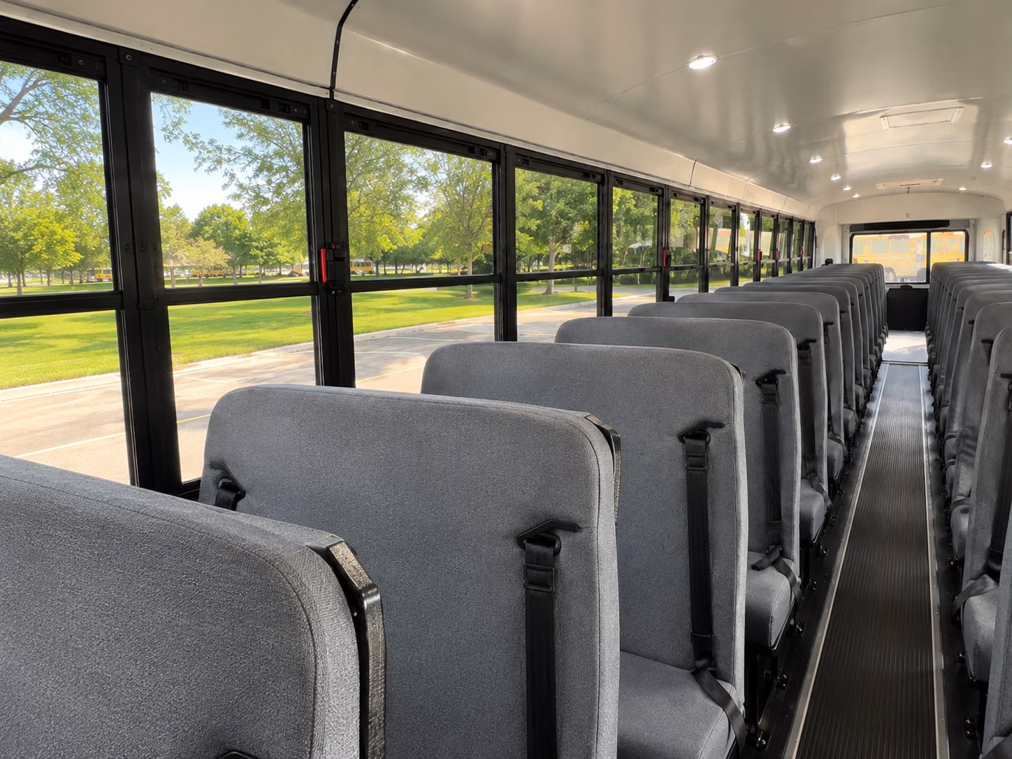 buena park school bus interior