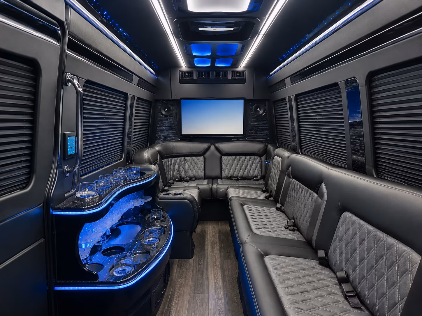 buena park sprinter limousine inside