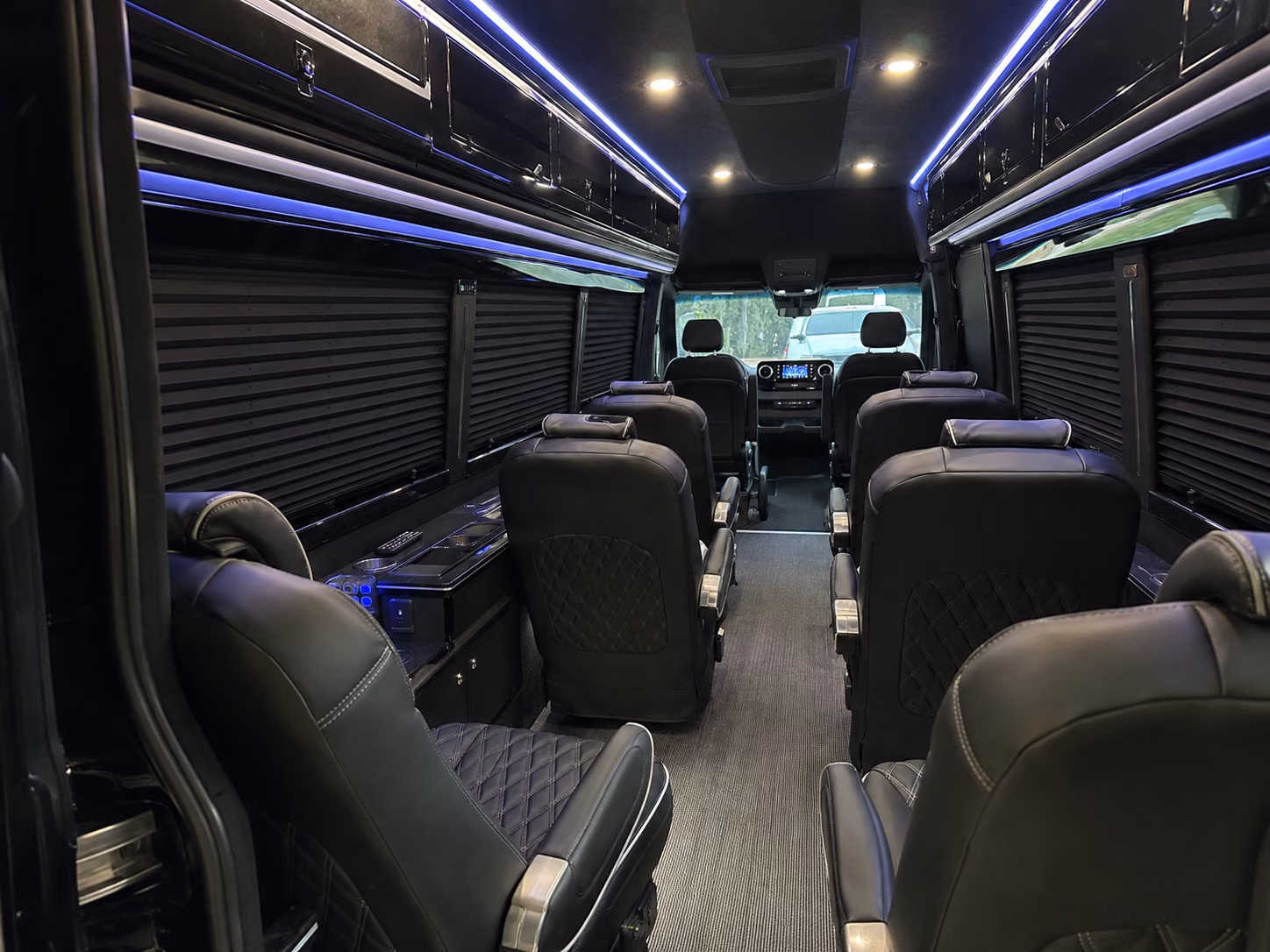 buena park sprinter van with driver inside