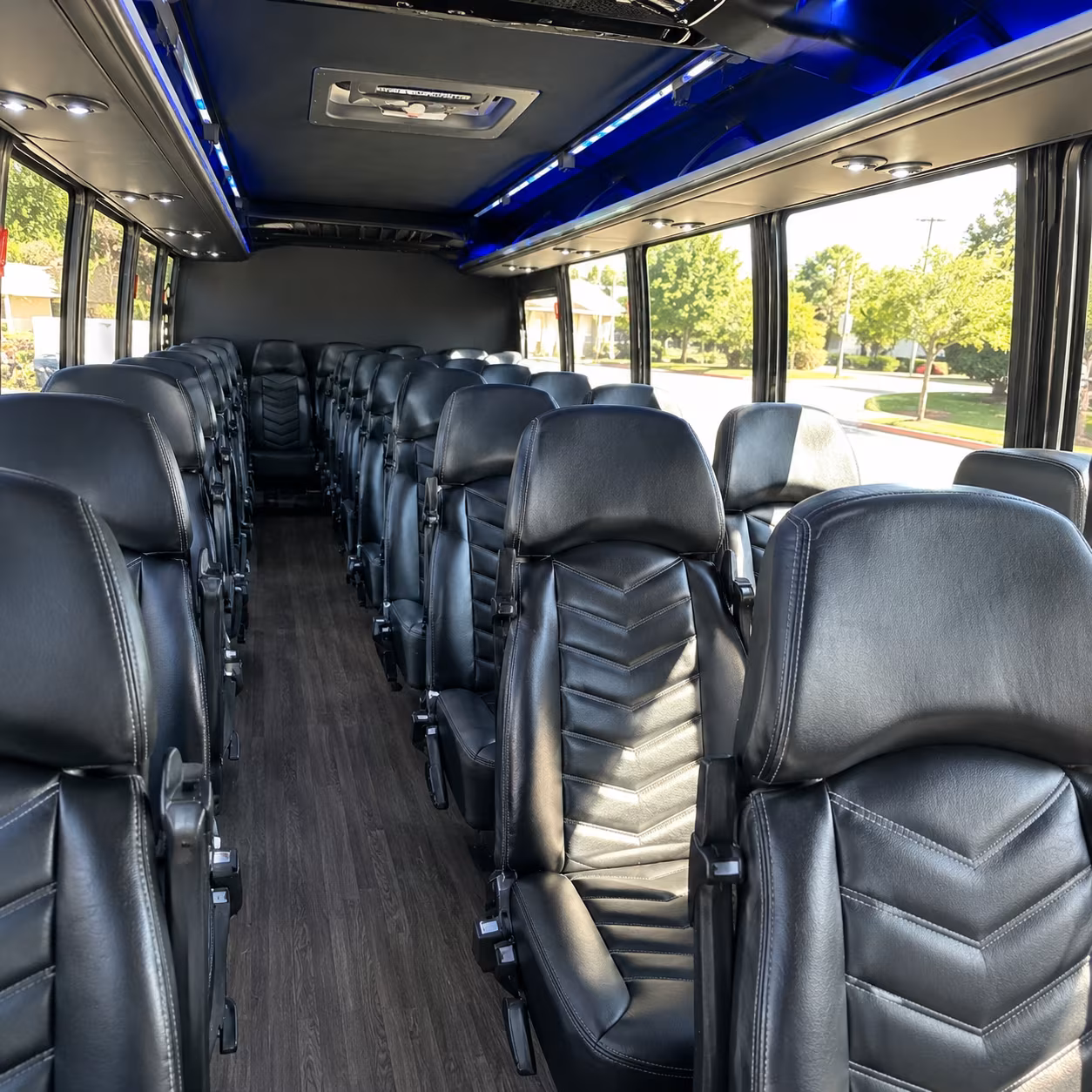 buena park wine tour brewery transportation onboard seating